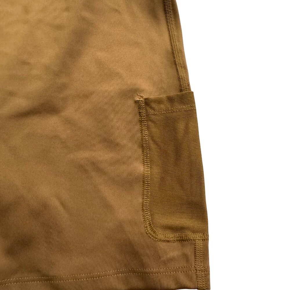Girlfriend Collective Naomi dress size small workout activewear sport mustard ye - Picture 6 of 11